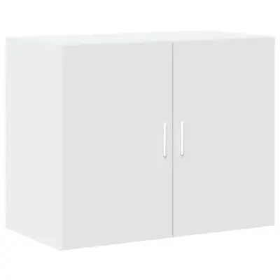 vidaXL Stenska omarica bela 80x42,5x64 cm inženirski les