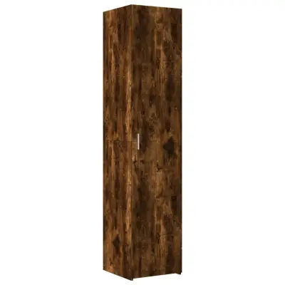 vidaXL Visoka omara dimljeni hrast 40x42,5x185 cm inženirski les