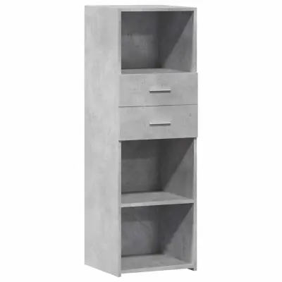 vidaXL Visoka omara betonsko siva 40x42,5x124 cm inženirski les