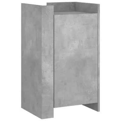 vidaXL Komoda betonsko siva 45x35x75 cm inženirski les