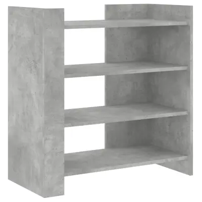 vidaXL Komoda betonsko siva 73,5x35x75 cm inženirski les