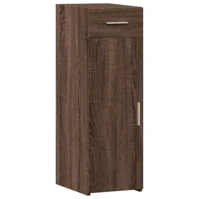 vidaXL Komoda rjavi hrast 30x42,5x93 cm inženirski les