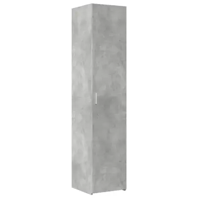 vidaXL Visoka omara betonsko siva 40x42,5x185 cm inženirski les