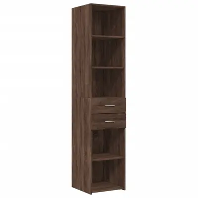 vidaXL Visoka omara rjavi hrast 40x42,5x185 cm inženirski les