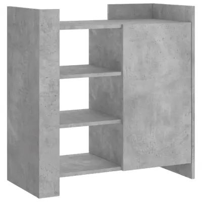 vidaXL Komoda betonsko siva 73,5x35x75 cm inženirski les