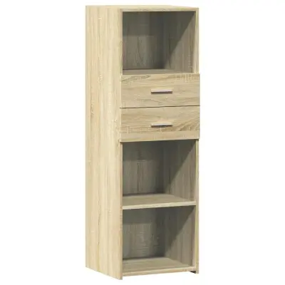 vidaXL Visoka omara sonoma hrast 40x42,5x124 cm inženirski les
