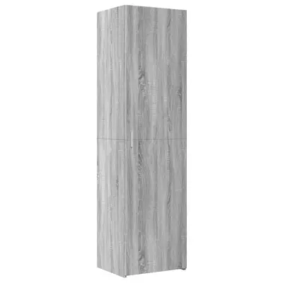 vidaXL Visoka omara siva sonoma 50x42,5x185 cm inženirski les
