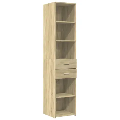 vidaXL Visoka omara sonoma hrast 40x42,5x185 cm inženirski les