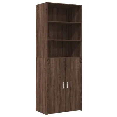 vidaXL Visoka omara rjavi hrast 70x42,5x185 cm inženirski les