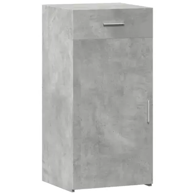 vidaXL Komoda betonsko siva 45x42,5x93 cm inženirski les