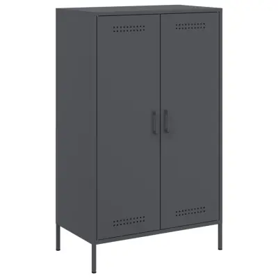 vidaXL Visoka omarica antracitna 68x39x113 cm jeklo