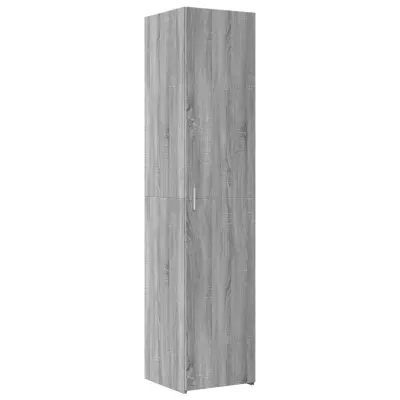 vidaXL Visoka omara siva sonoma 40x42,5x185 cm inženirski les
