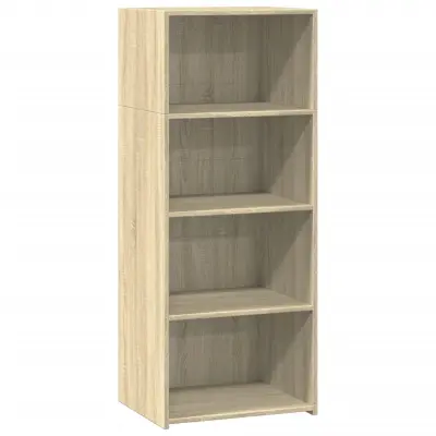 vidaXL Visoka omara sonoma hrast 50x41x124 cm inženirski les