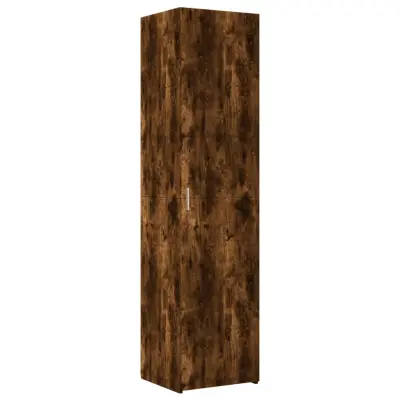 vidaXL Visoka omara dimljeni hrast 45x42,5x185 cm inženirski les
