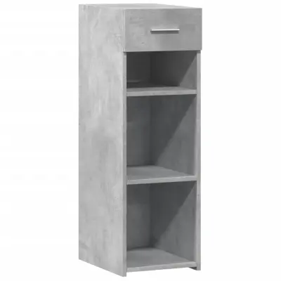 vidaXL Komoda betonsko siva 30x42,5x93 cm inženirski les