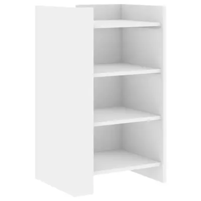 vidaXL Komoda bela 45x35x75 cm inženirski les