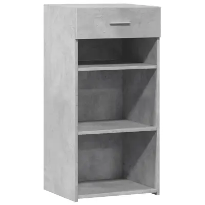 vidaXL Komoda betonsko siva 45x42,5x93 cm inženirski les