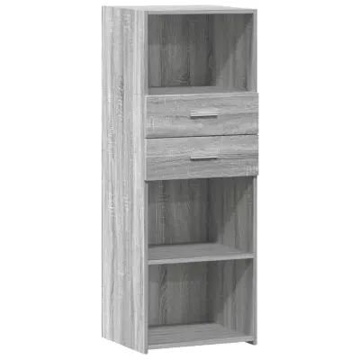 vidaXL Visoka omara siva sonoma 45x42,5x124 cm inženirski les