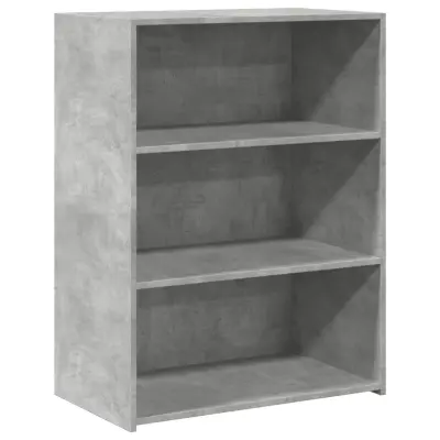 vidaXL Komoda betonsko siva 70x41x93 cm inženirski les