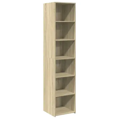 vidaXL Visoka omara sonoma hrast 40x41x185 cm inženirski les