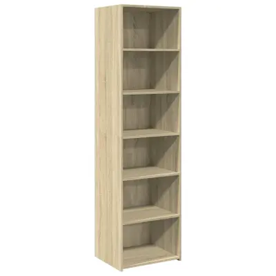 vidaXL Visoka omara sonoma hrast 50x41x185 cm inženirski les