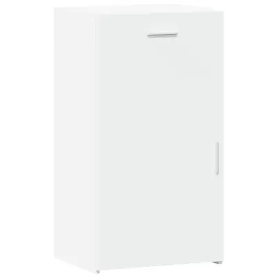 vidaXL Komoda bela 50x42,5x93 cm inženirski les