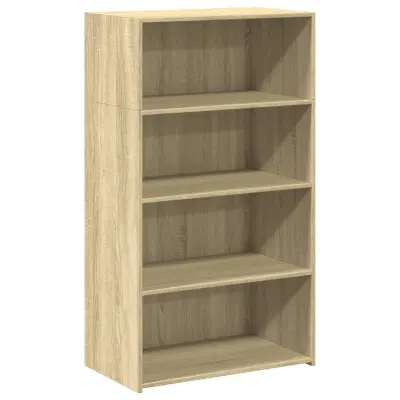 vidaXL Visoka omara sonoma hrast 70x41x124 cm inženirski les