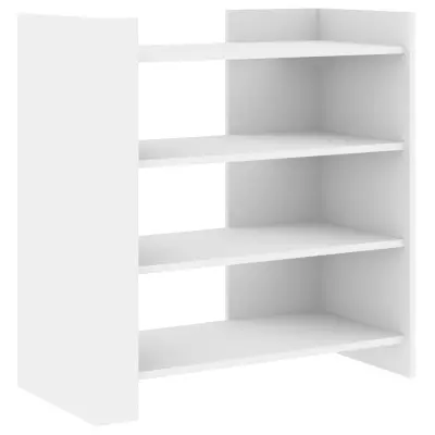 vidaXL Komoda bela 73,5x35x75 cm inženirski les