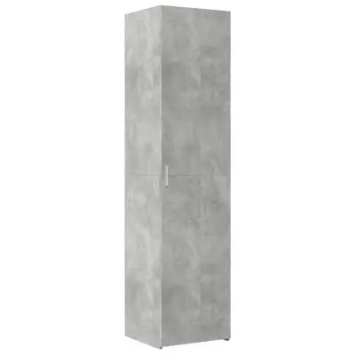 vidaXL Visoka omara betonsko siva 45x42,5x185 cm inženirski les