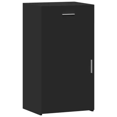 vidaXL Komoda črna 50x42,5x93 cm inženirski les
