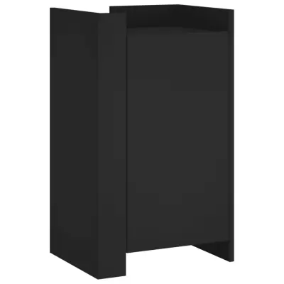 vidaXL Komoda črna 45x35x75 cm inženirski les