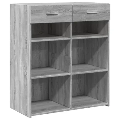 vidaXL Komoda siva sonoma 80x42,5x93 cm inženirski les