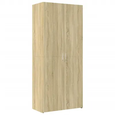 vidaXL Visoka omara sonoma hrast 80x42,5x185 cm inženirski les
