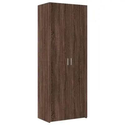 vidaXL Visoka omara rjavi hrast 70x42,5x185 cm inženirski les