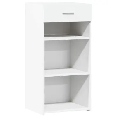 vidaXL Komoda bela 45x42,5x93 cm inženirski les