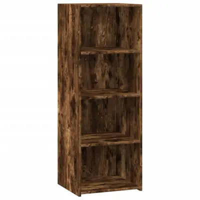 vidaXL Visoka omara dimljeni hrast 45x41x124 cm inženirski les