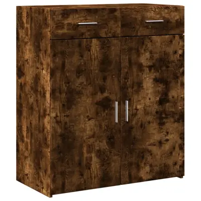 vidaXL Komoda dimljeni hrast 80x42,5x93 cm inženirski les