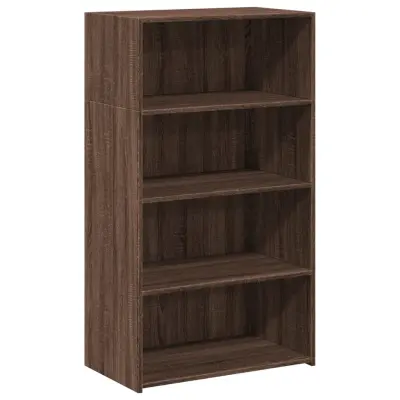 vidaXL Visoka omara rjavi hrast 70x41x124 cm inženirski les