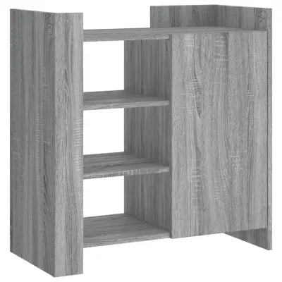 vidaXL Komoda siva sonoma 73,5x35x75 cm inženirski les