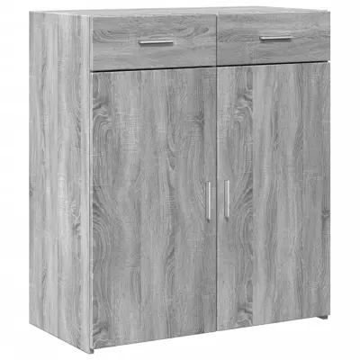 vidaXL Komoda siva sonoma 80x42,5x93 cm inženirski les