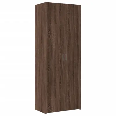 vidaXL Visoka omara rjavi hrast 70x42,5x185 cm inženirski les