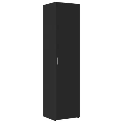 vidaXL Visoka omara črna 45x42,5x185 cm inženirski les
