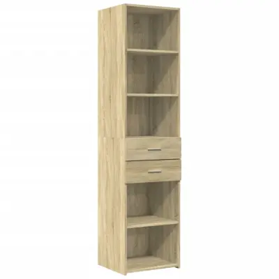 vidaXL Visoka omara sonoma hrast 45x42,5x185 cm inženirski les
