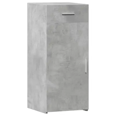 vidaXL Komoda betonsko siva 40x42,5x93 cm inženirski les