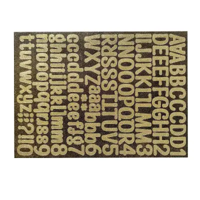 A4 Ustvarjalna zabava DIY Darilo Pisane liste z nalepkami s črkami in številkami Gold