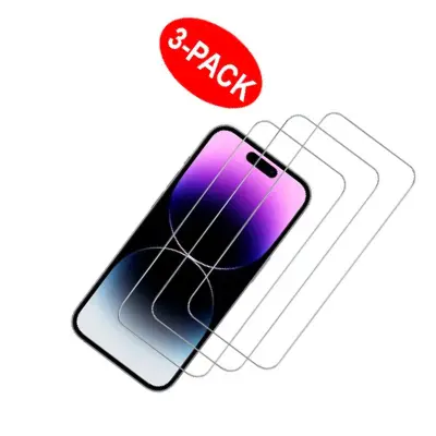 Zaščita zaslona iPhone 15 Pro iz kaljenega stekla, 3 paketi