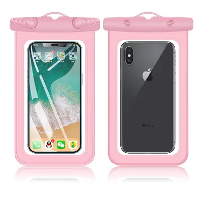Vodoodporna torbica za mobilni telefon 7 inčev Pink