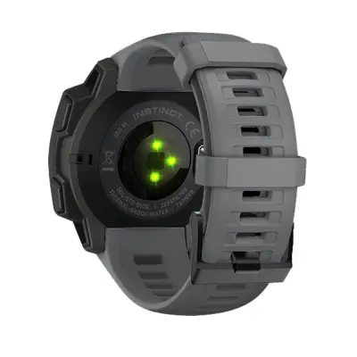 Silikonski zapestni trak za Garmin Instinct/Esports/Tide/Solar Grey