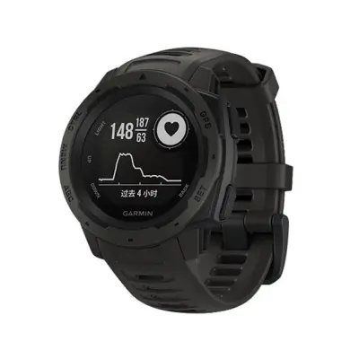 Silikonski zapestni trak za Garmin Instinct/Esports/Tide/Solar Black