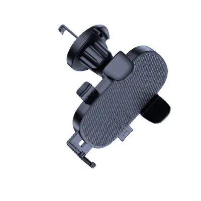 Nosilec za telefon v avtu z vrtljivo kljuko z zračno odprtino teksture usnja